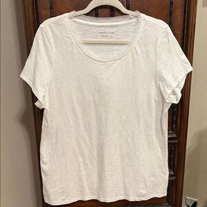 Coldwater Creek Neck Detail White Top